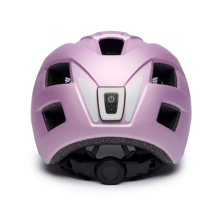 Kid's Violet and Pink Cycling Helmet with Rechargeable LED 4