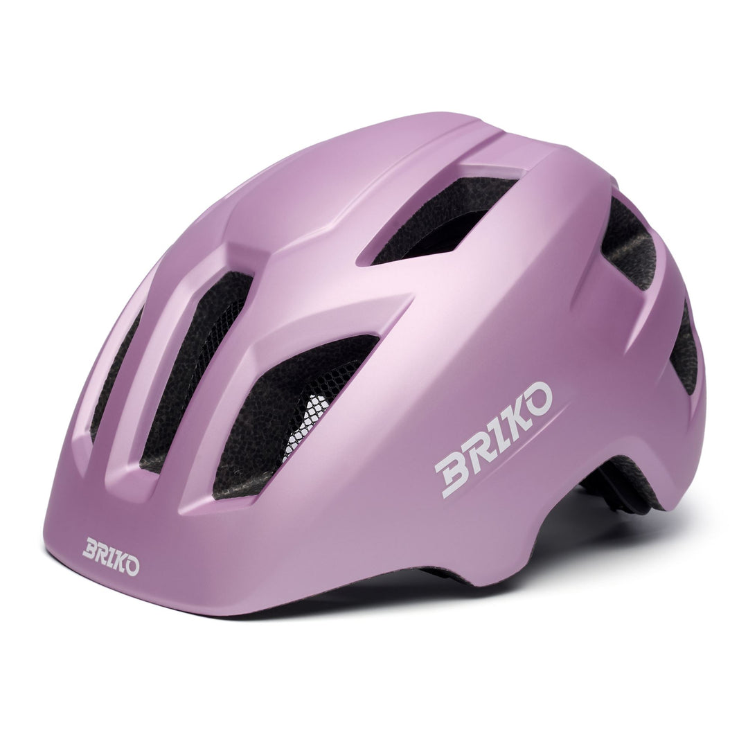 Casco da ciclismo per bambini viola e rosa con LED ricaricabile 01