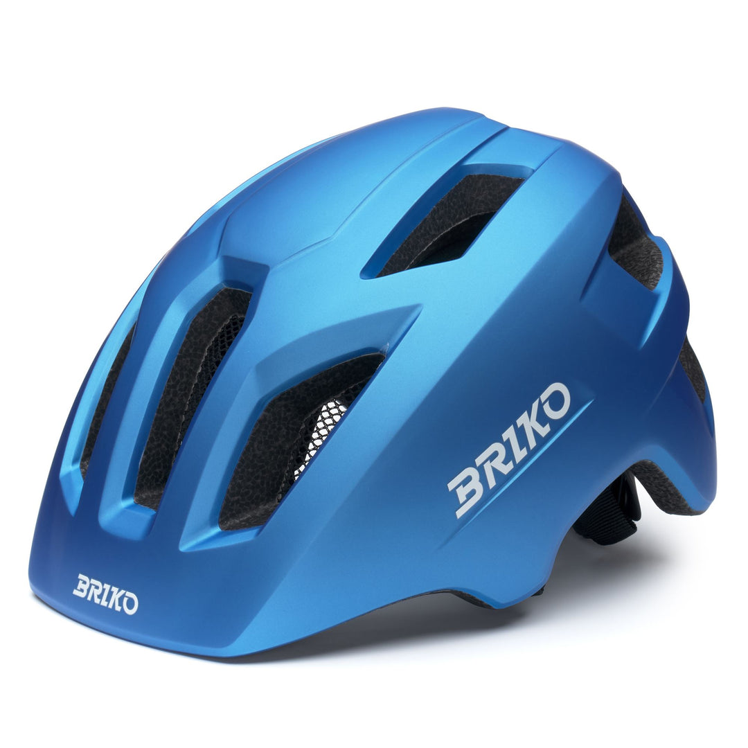 Kid's Blue Cycling Helmet with Rechargeable LED and Padding 01