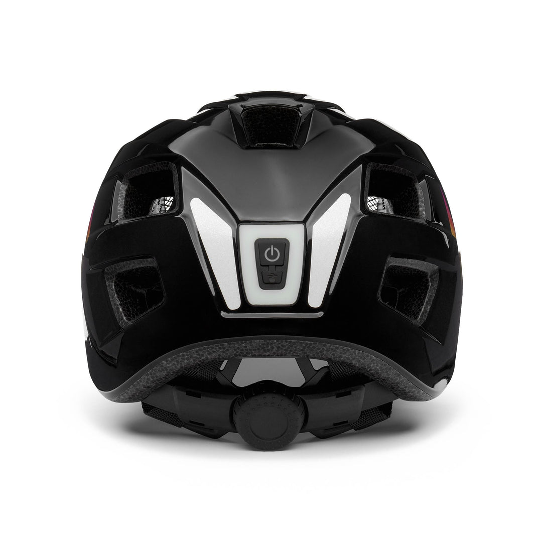 Casco da ciclismo per bambini grigio e nero con ventilazione e LED main