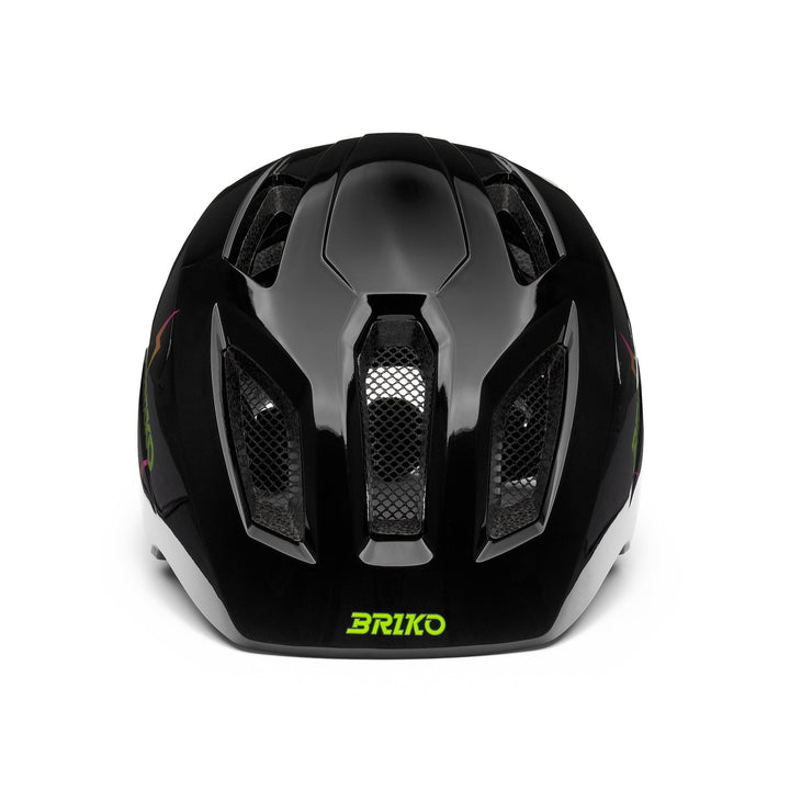 Casco da ciclismo per bambini grigio e nero con ventilazione e LED 3