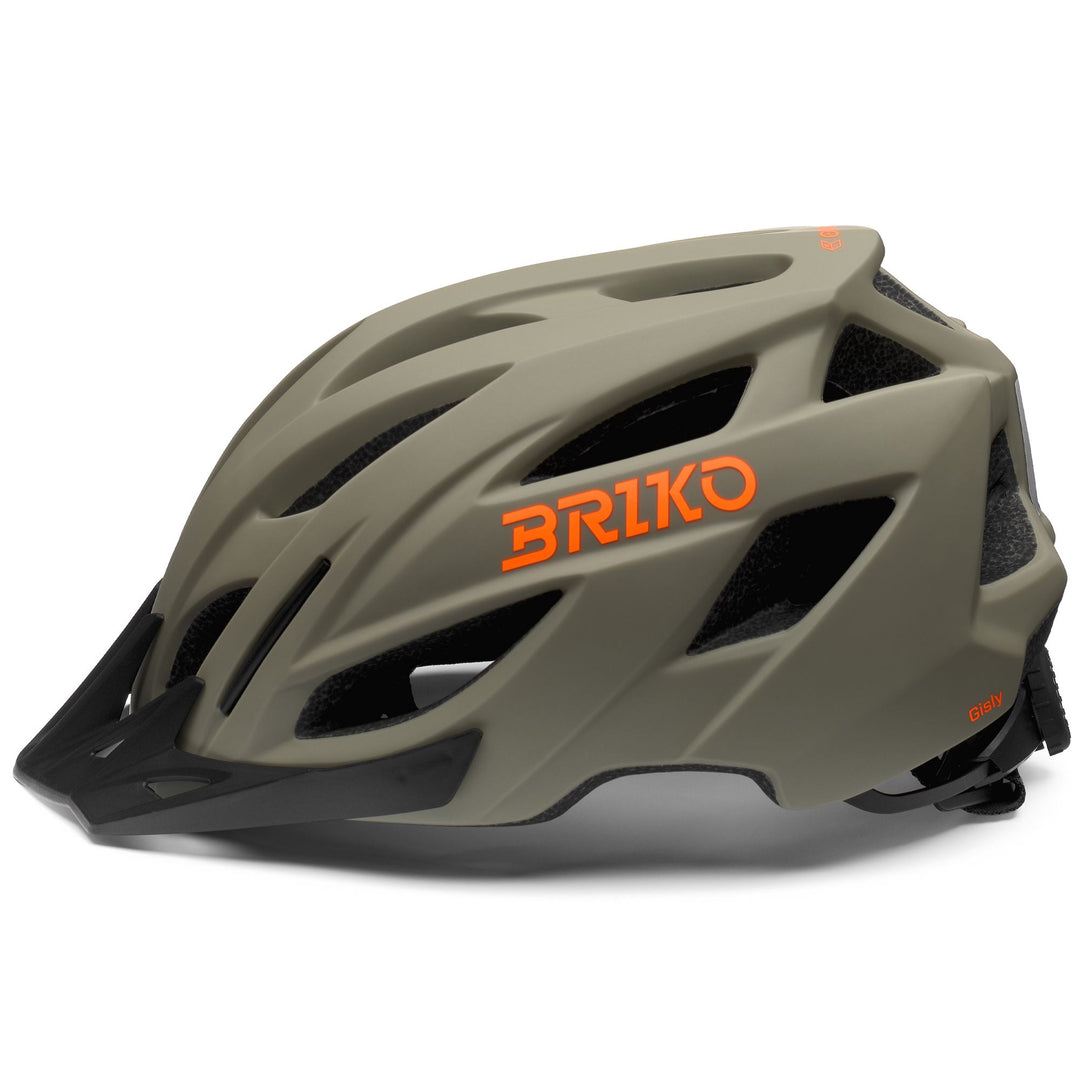 Unisex Yellow and Brown Cycling Helmet with Ventilation Features main