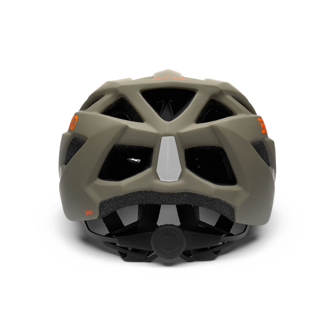 Unisex Yellow and Brown Cycling Helmet with Ventilation Features main