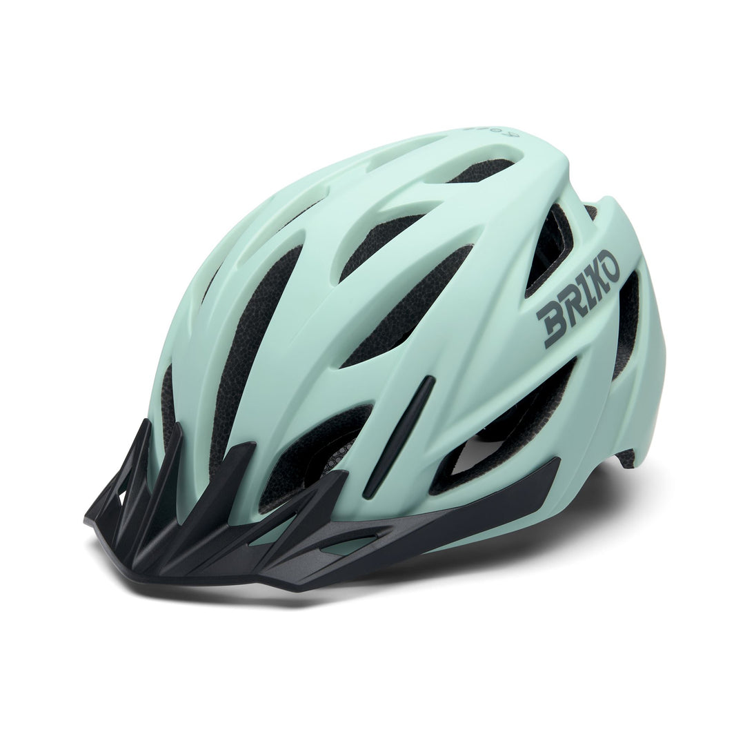 Casque de vélo unisexe vert et gris pour VTT main