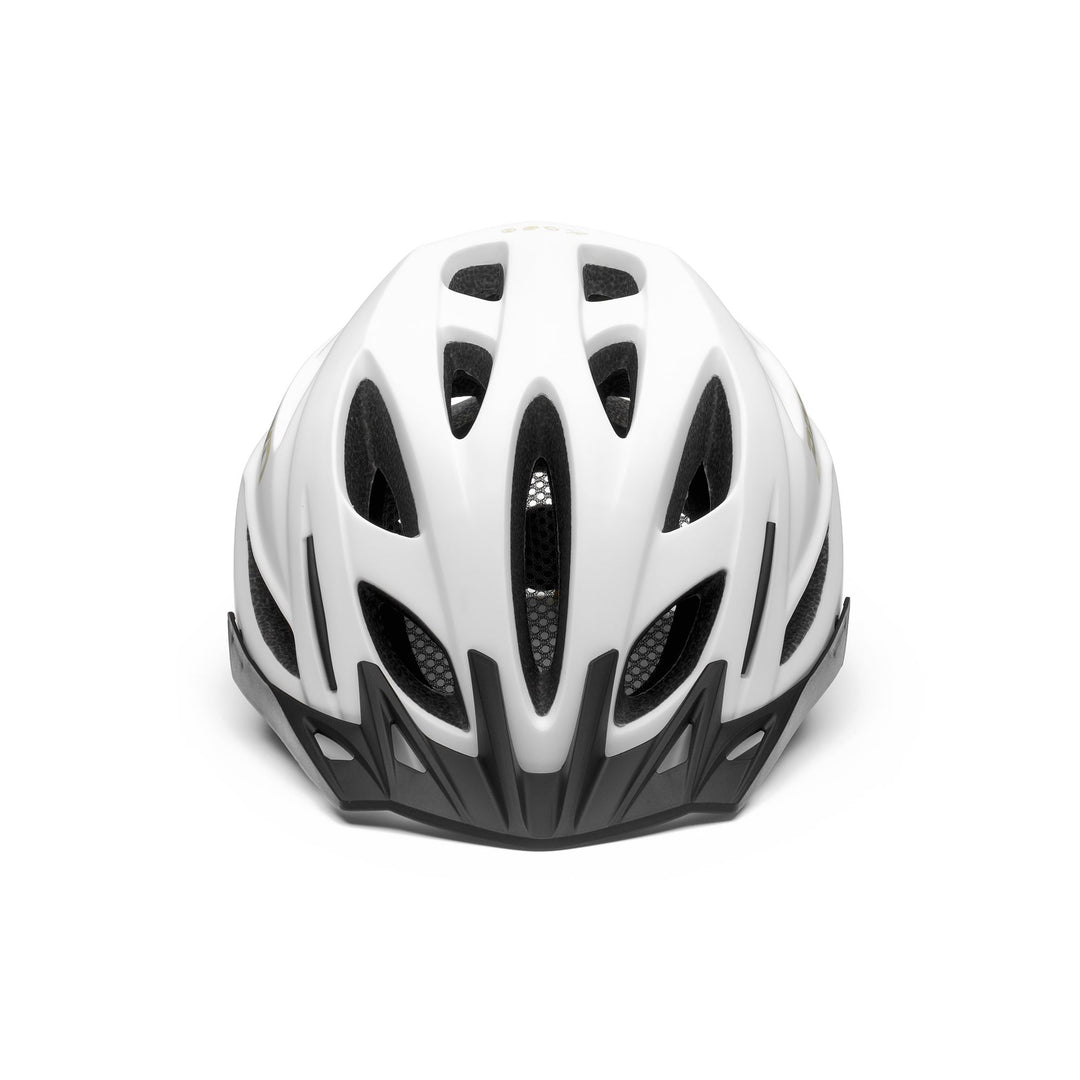 Unisex White and Beige Cycling Helmet with Ventilation Features main