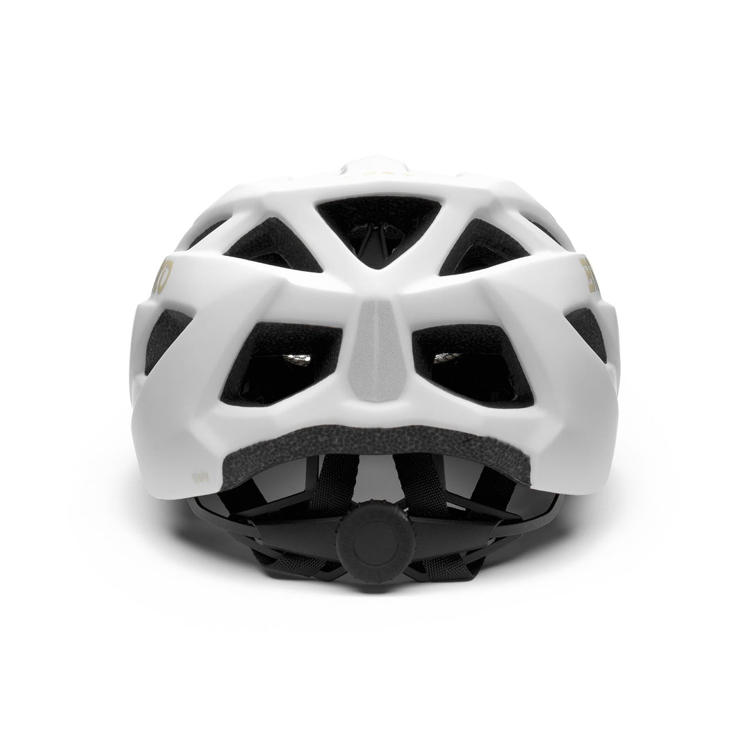 Unisex White and Beige Cycling Helmet with Ventilation Features main