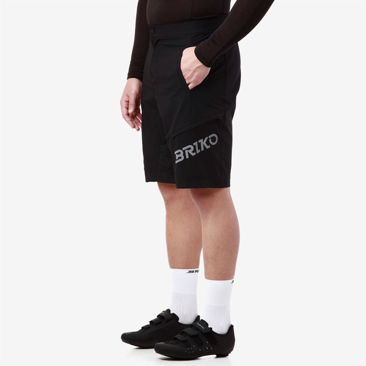 Black Men's Cycling Shorts with Padding for Outdoor Activities 5