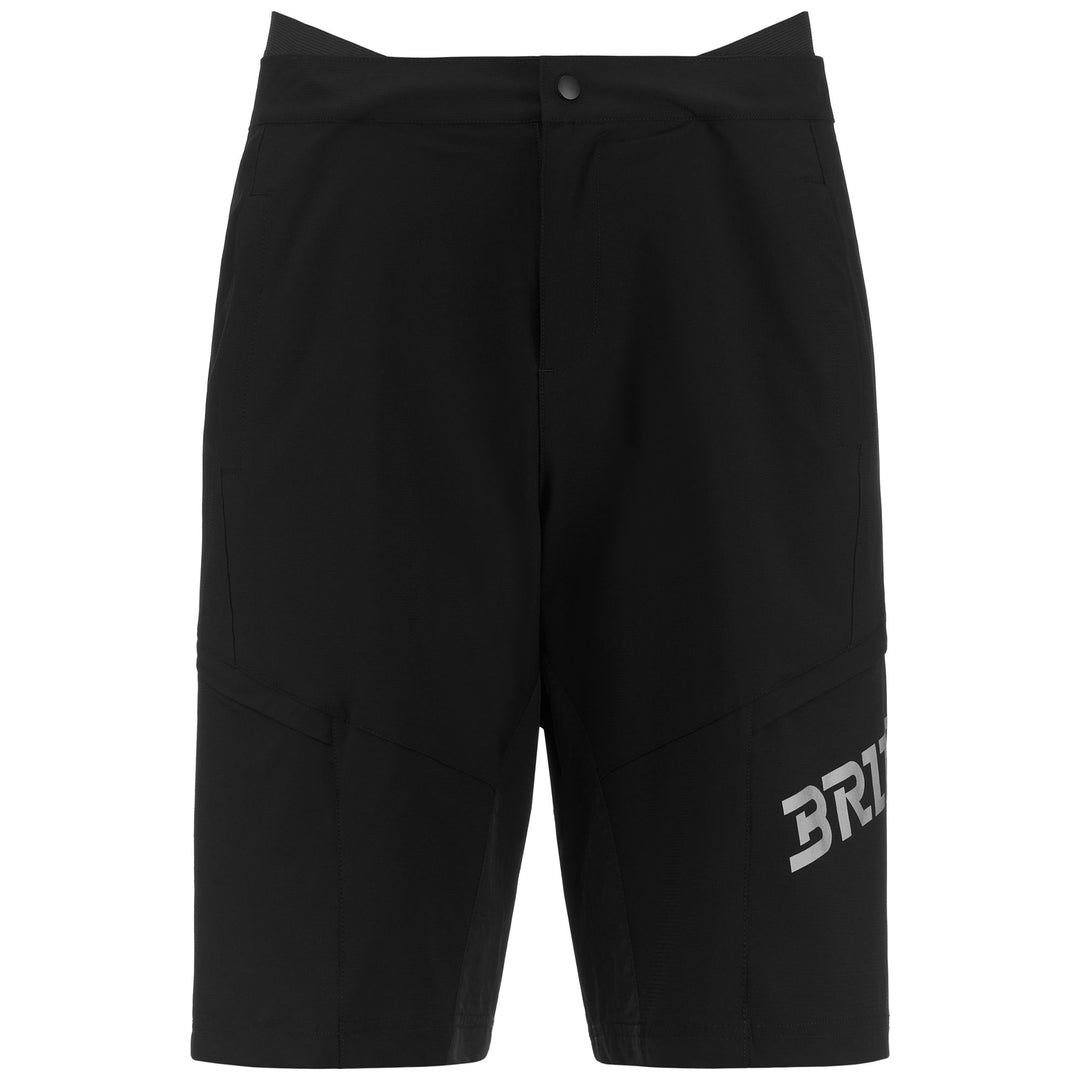 Short de cyclisme noir pour homme avec rembourrage pour activités de plein air 01