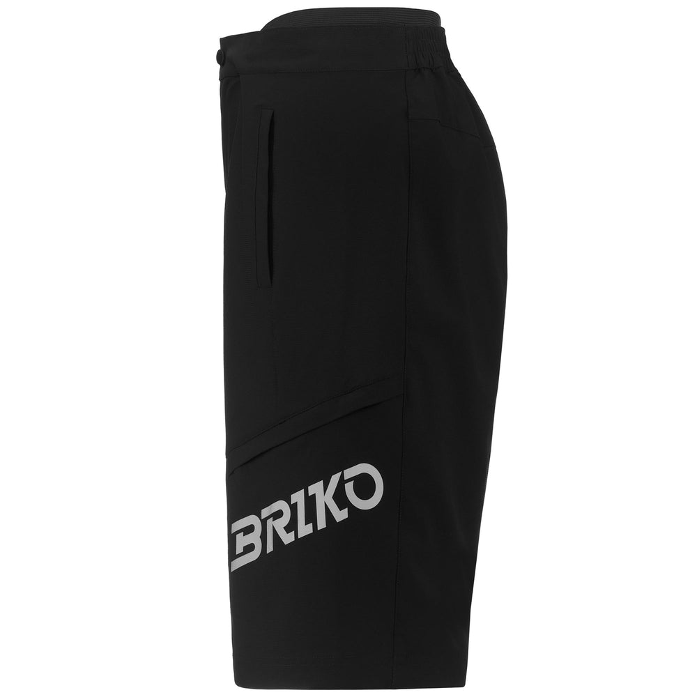 Pantaloncini da ciclismo da uomo neri con imbottitura per attività all'aperto 02