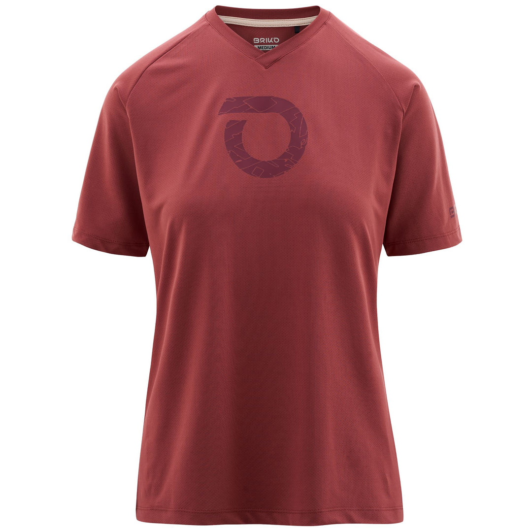 Brown Women's Mountain Bike Jersey with Quick Drying Fabric 01