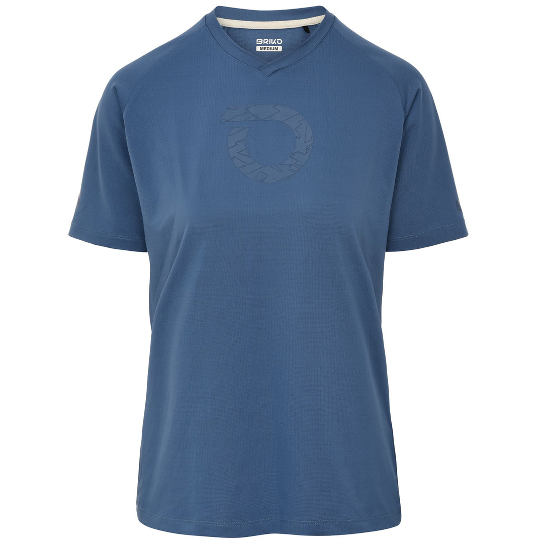 Maillot de cyclisme bleu pour femme, idéal pour le VTT 01