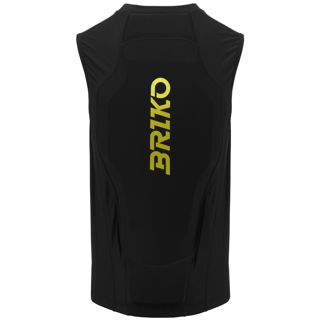 Paraschiena unisex da sci nero con rete traspirante e imbottitura rimovibile main