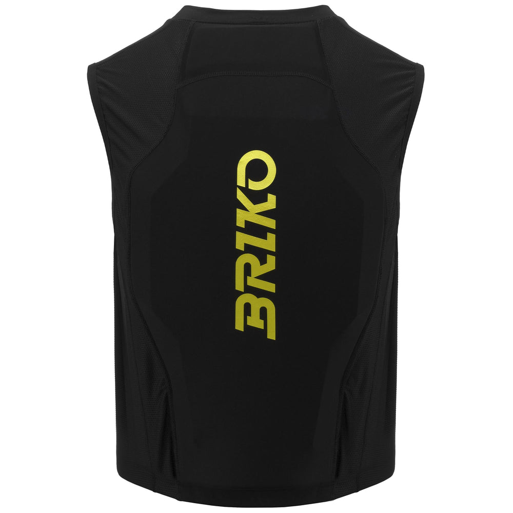 Paraschiena nero e giallo per bambini per lo sci 02