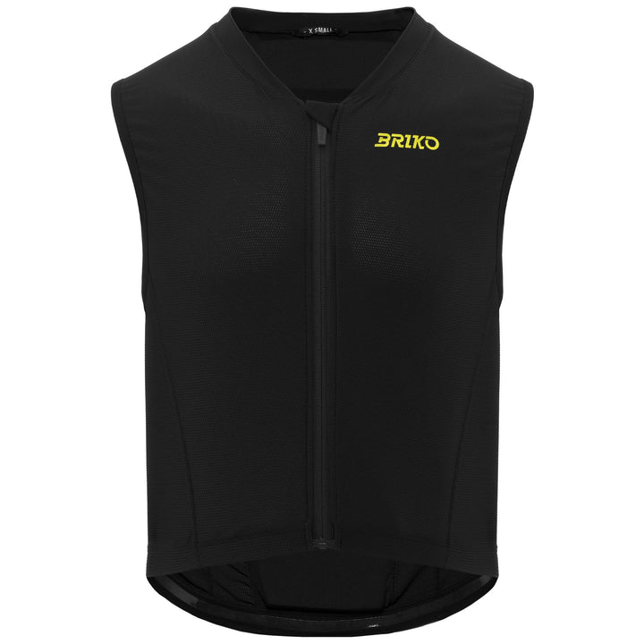 Kid's Black and Yellow Back Protector for Skiing 1