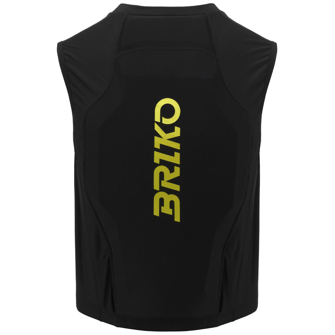 Kid's Black and Yellow Back Protector for Skiing main