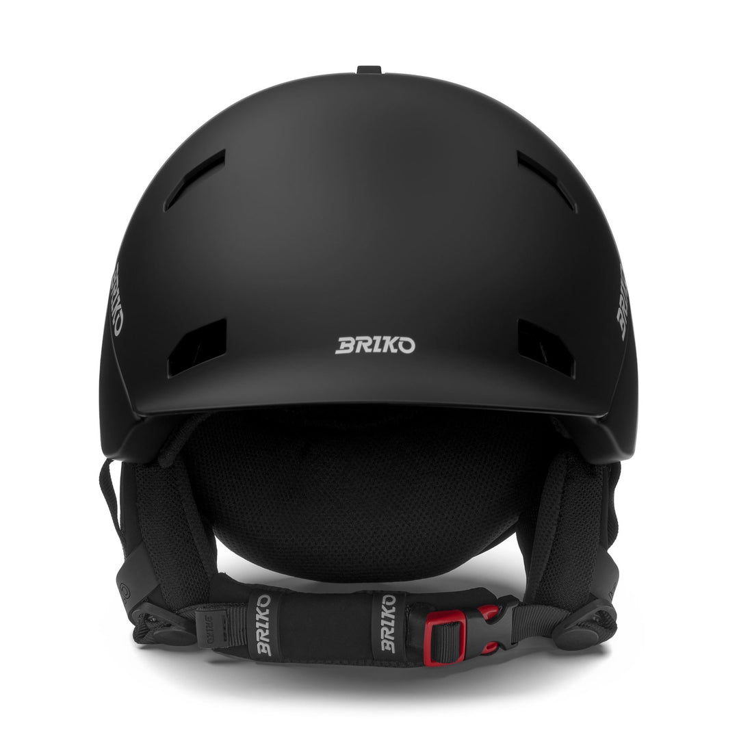 Unisex Black and White Ski Helmet with Adjustable Ventilation main