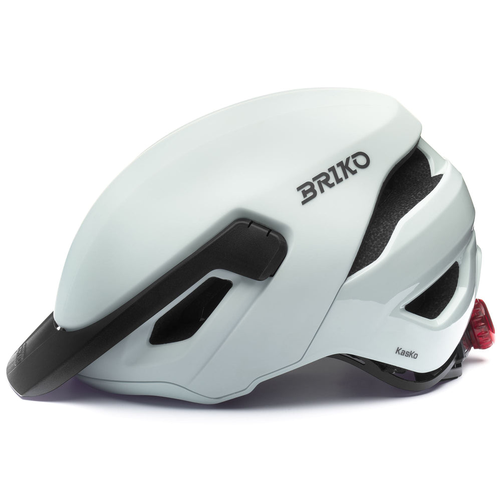 Unisex Grey Urban Cycling Helmet with LED and Reflective Details 02