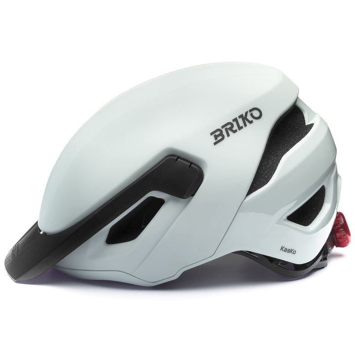 Unisex Grey Urban Cycling Helmet with LED and Reflective Details 2