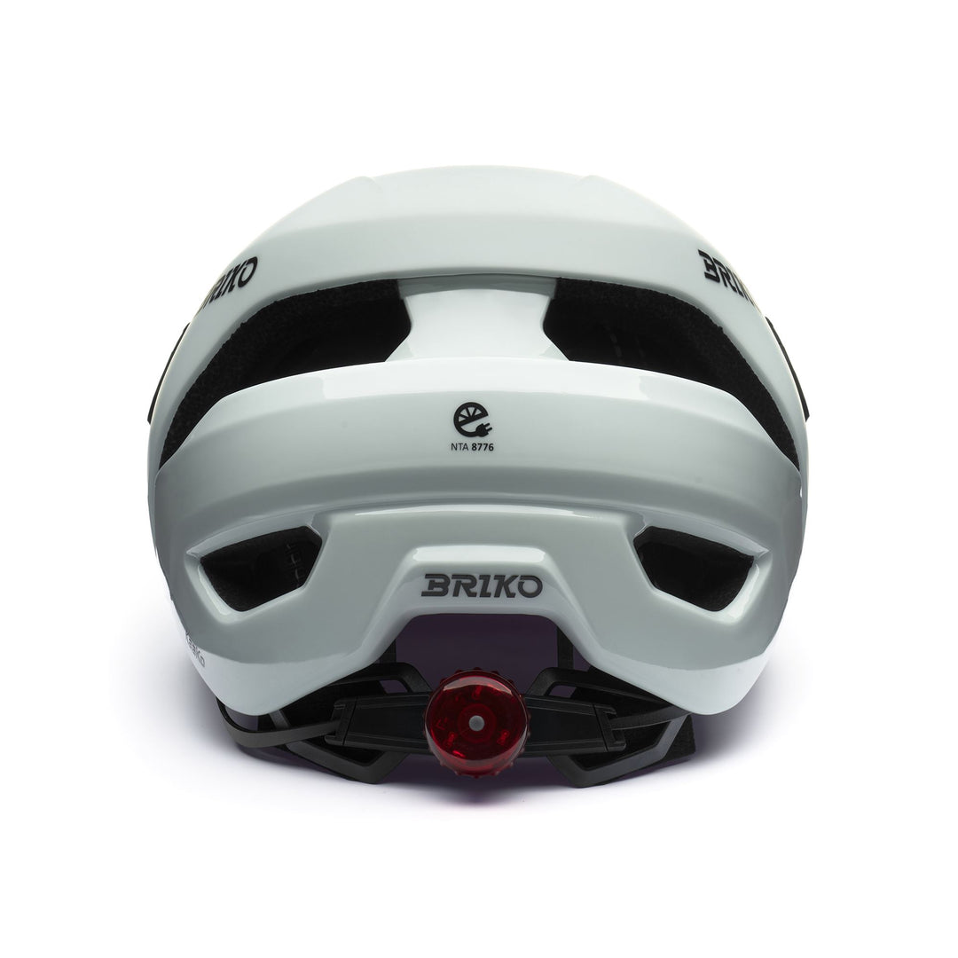 Unisex Grey Urban Cycling Helmet with LED and Reflective Details main