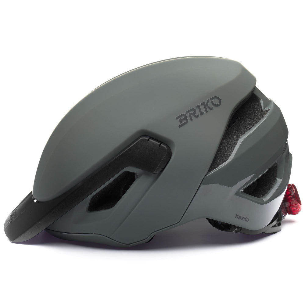 Unisex Grey and Green Urban Cycling Helmet with Reflective Details 02