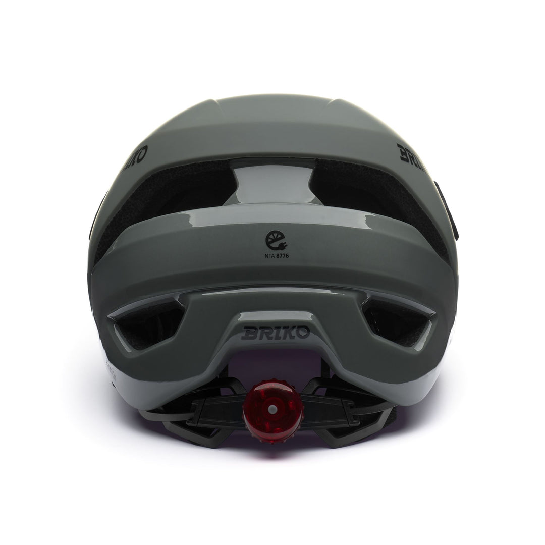 Unisex Grey and Green Urban Cycling Helmet with Reflective Details main