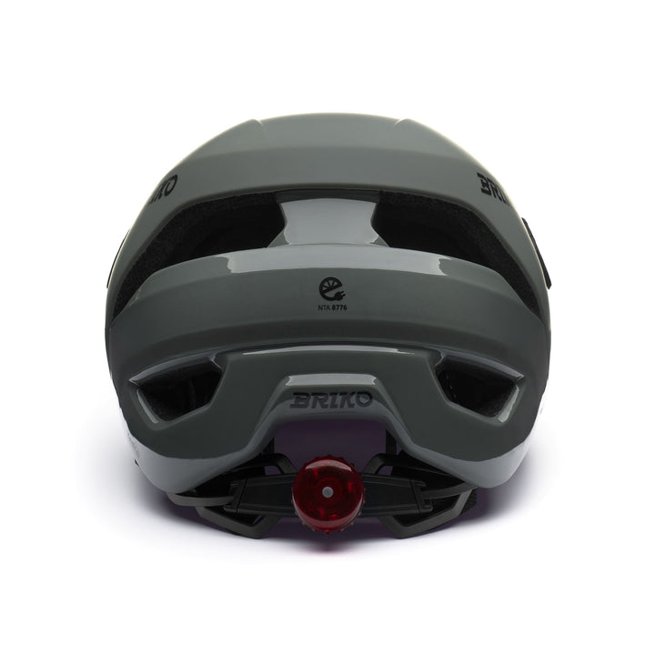 Unisex Grey and Green Urban Cycling Helmet with Reflective Details 4