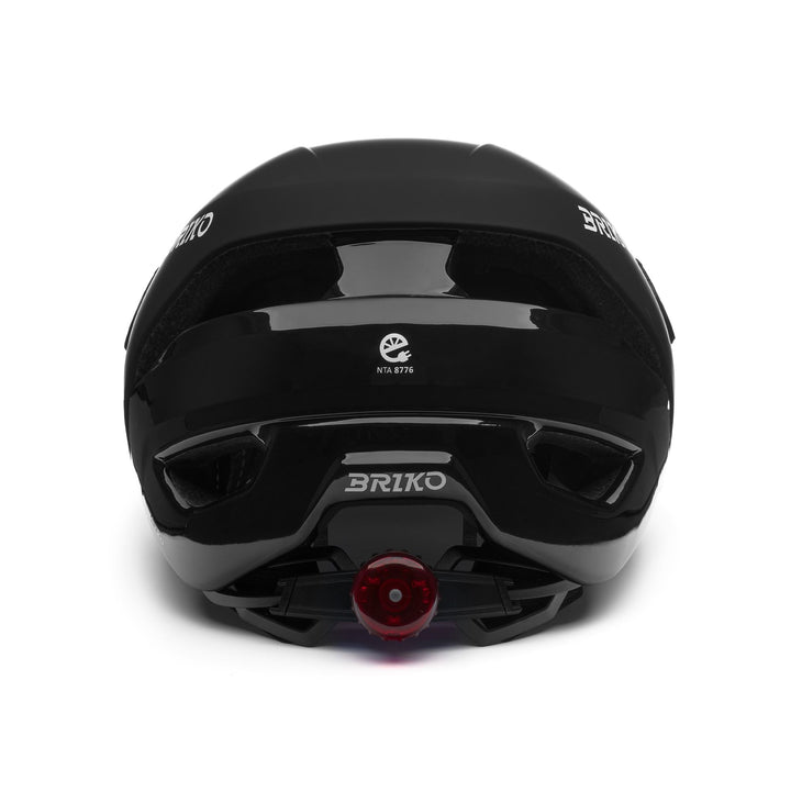 Casco da ciclismo urbano unisex nero con dettagli riflettenti e LED 4