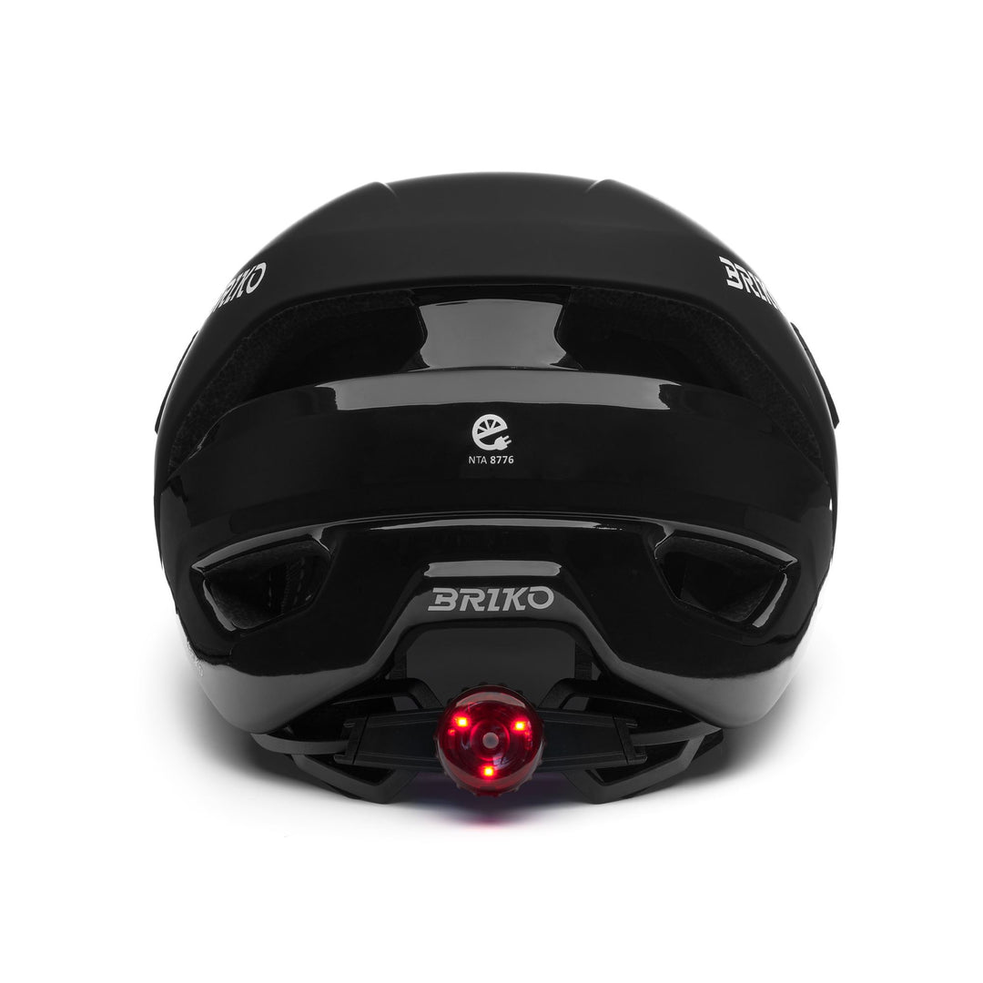 Unisex Black Urban Cycling Helmet with Reflective Details and LED main