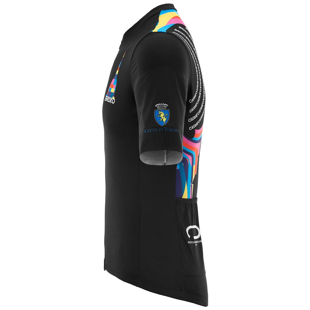 Unisex Black Cycling Jersey for Gran Fondo Events 02