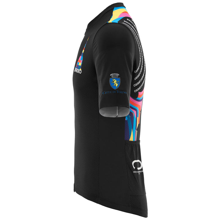 Maillot de cyclisme noir unisexe pour les épreuves Gran Fondo 2