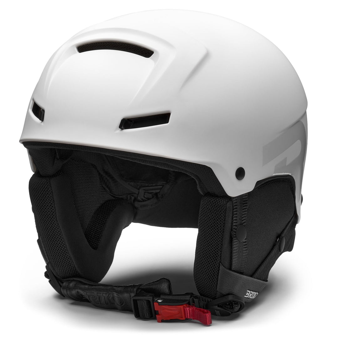 Casque de ski unisexe gris et blanc avec système de ventilation 01