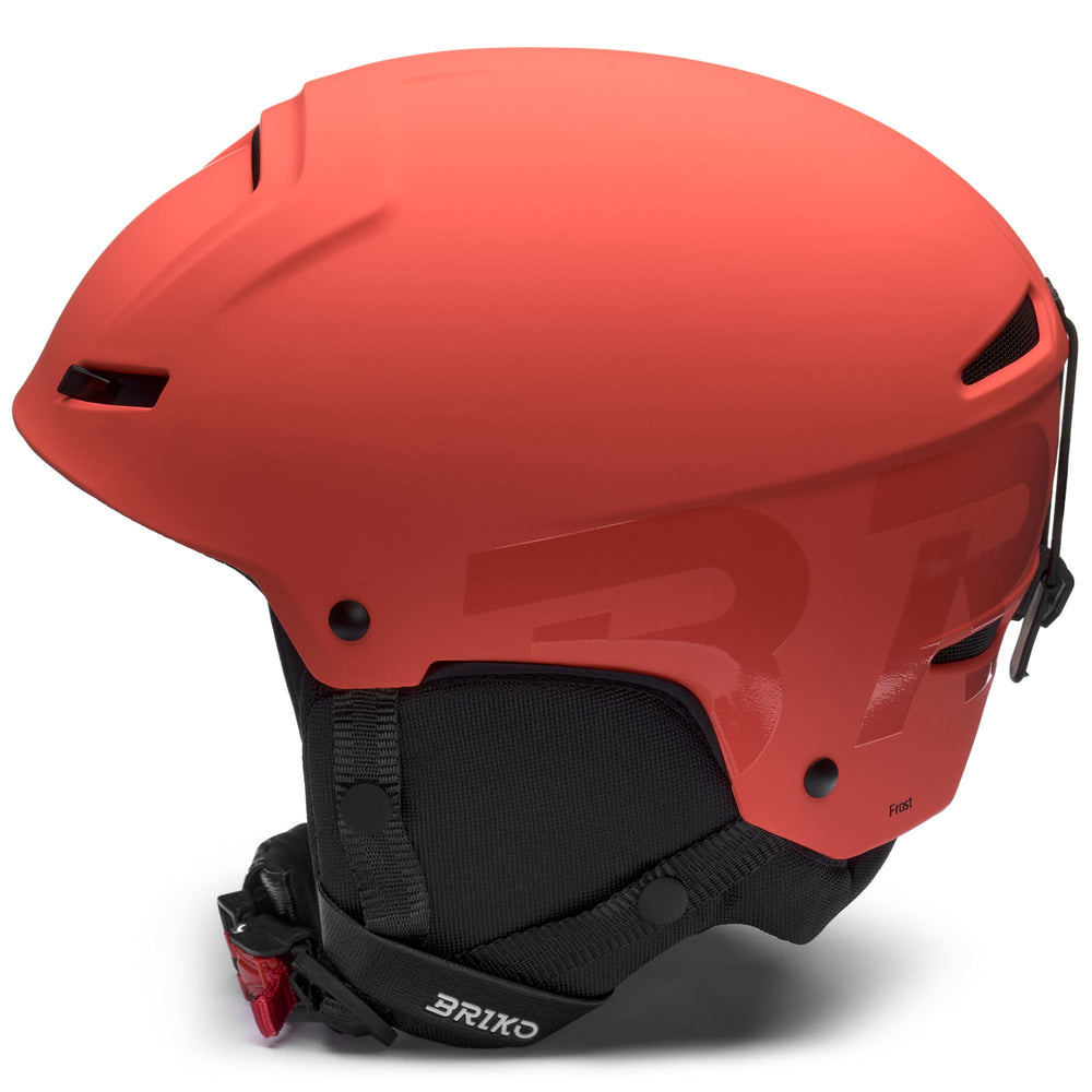 Casco da sci unisex rosso con trattamento antibatterico e ventilazione 02