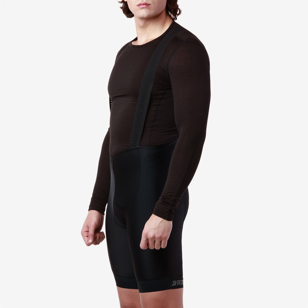 Black Men's Cycling Bib Shorts with Ergonomic Padding main