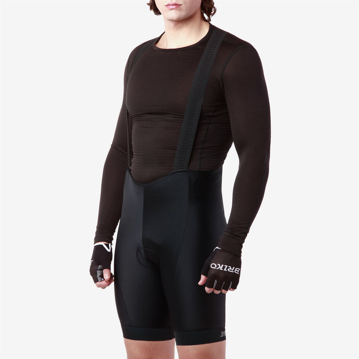 Black Men's Cycling Bib Shorts with Ergonomic Padding 4
