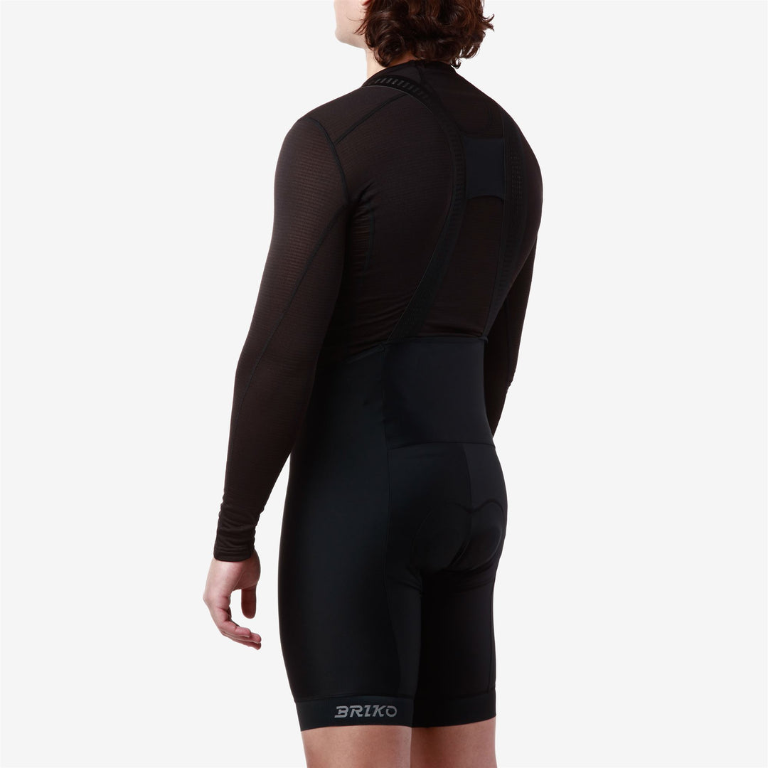 Black Men's Cycling Bib Shorts with Ergonomic Padding main