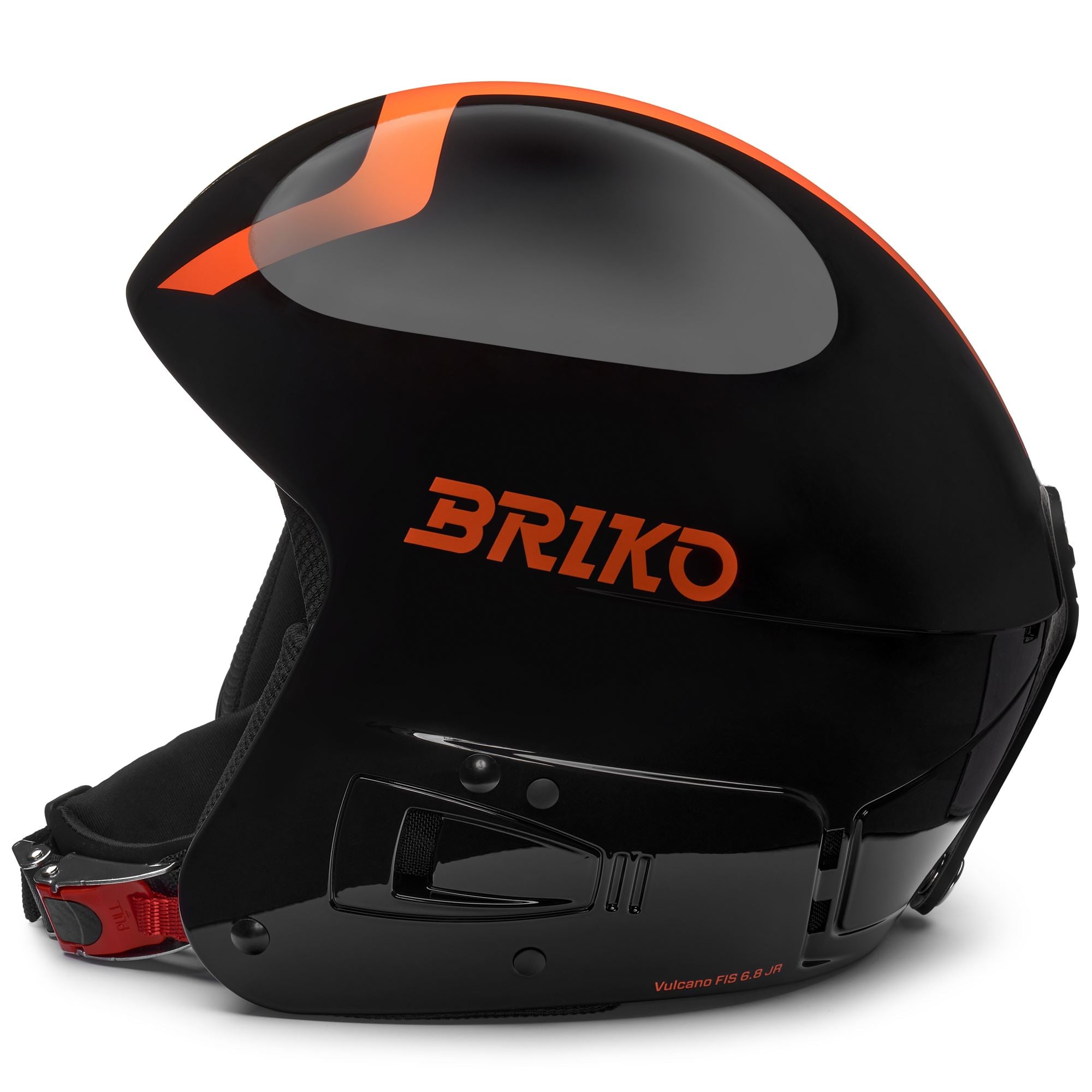 Helmets Kid unisex VULCANO FIS 6.8 JR Helmet Shiny Black - Orange Fluo