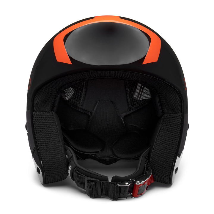 Casco da sci nero e arancione per bambini 3