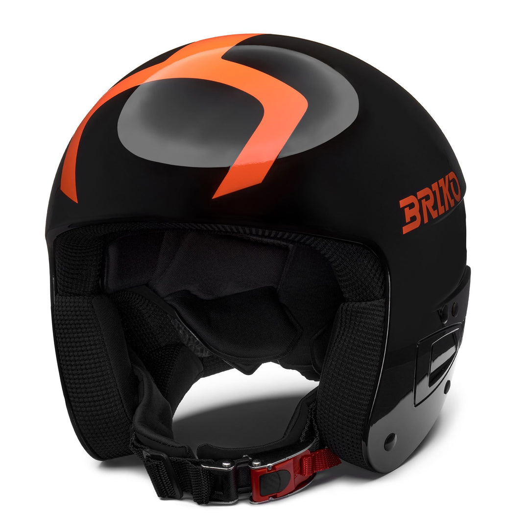 Casco da sci nero e arancione per bambini main