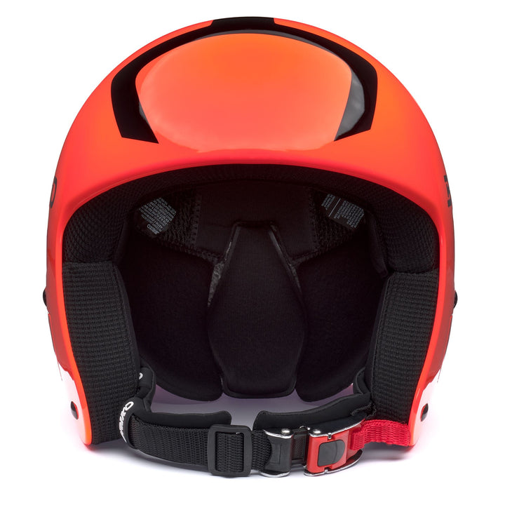 Casque de ski rouge et orange pour jeunes skieurs 3