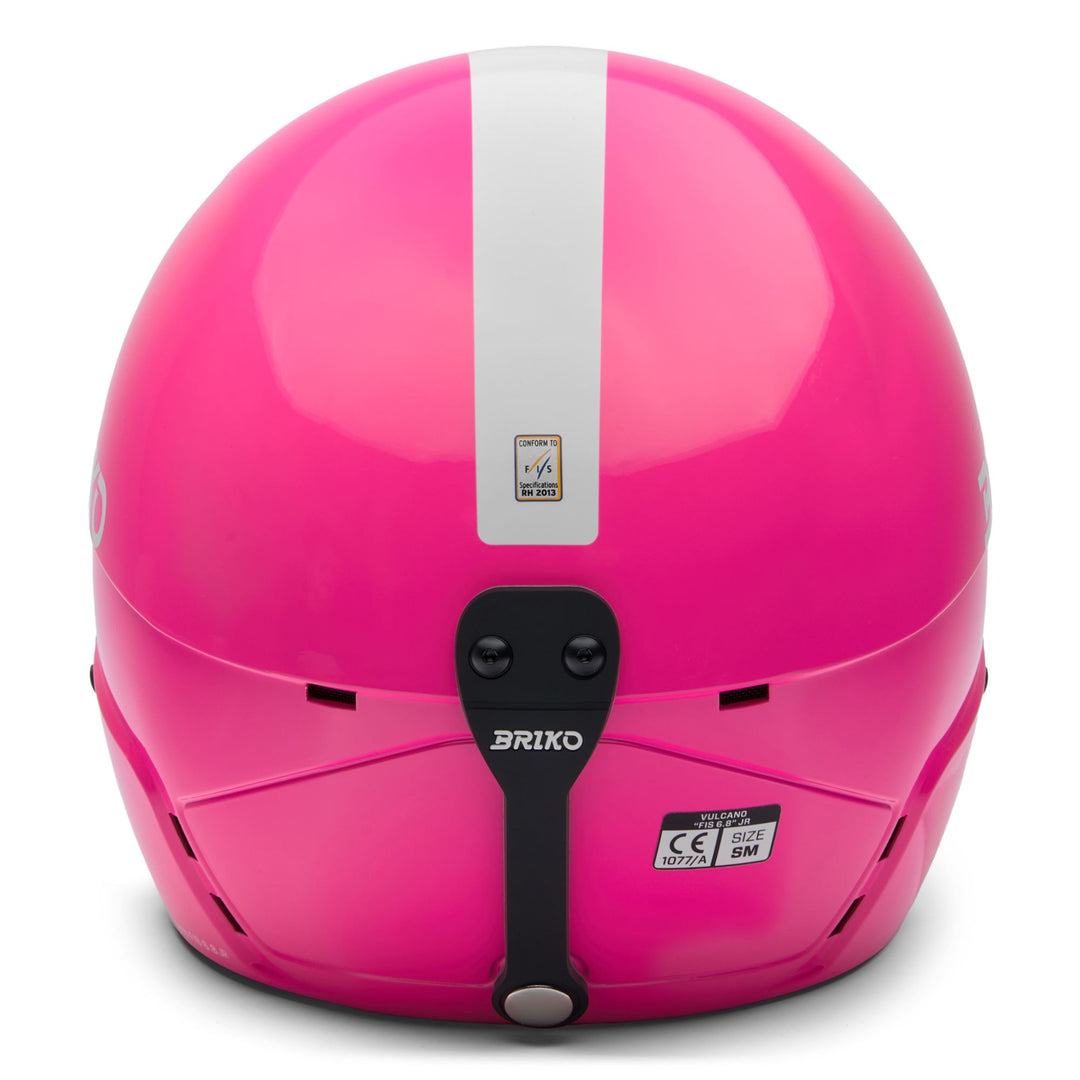 Kid's Pink and White FIS Certified Racing Helmet for Young Racers main