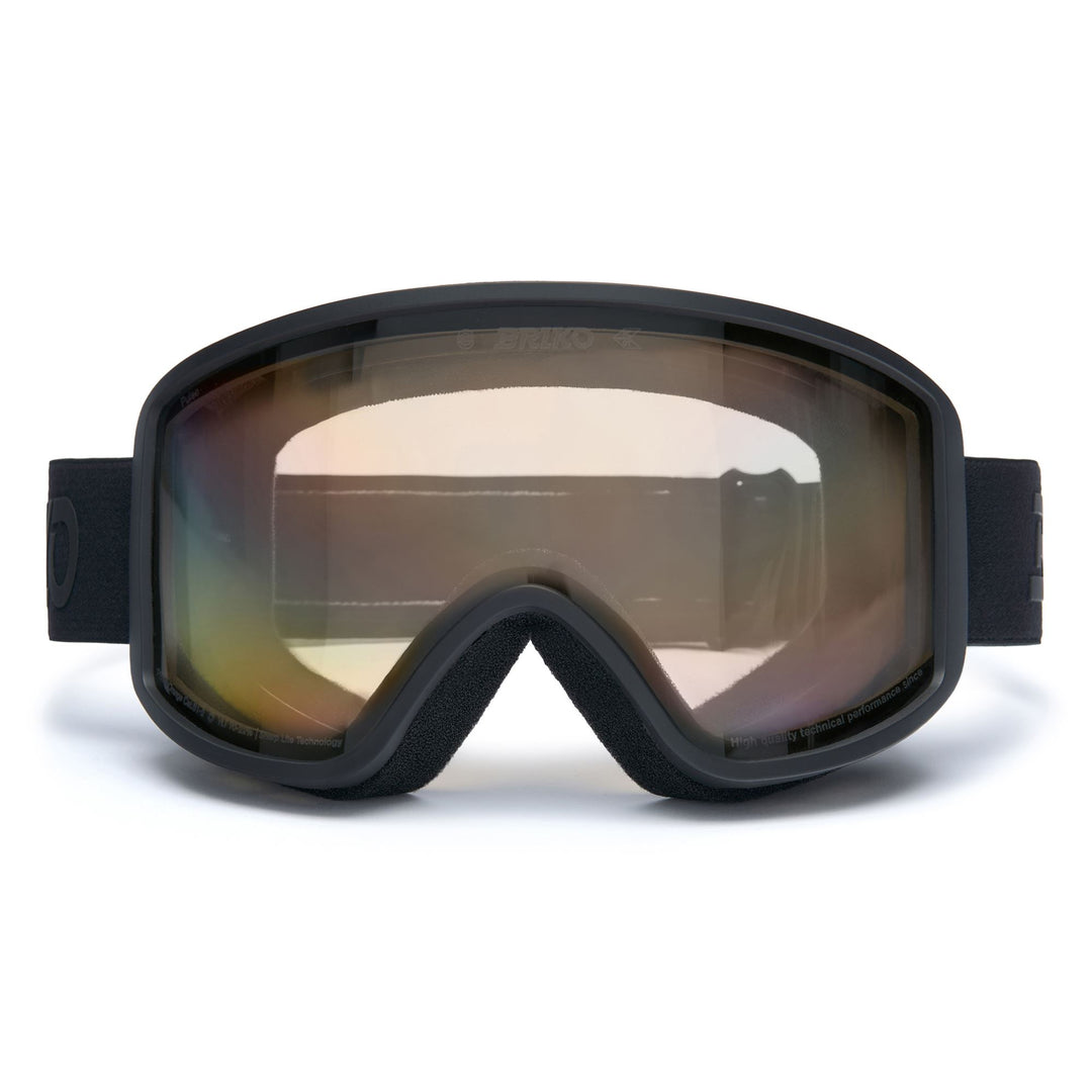 Maschera da sci unisex neri con trattamento antiappannamento e protezione UV. 01