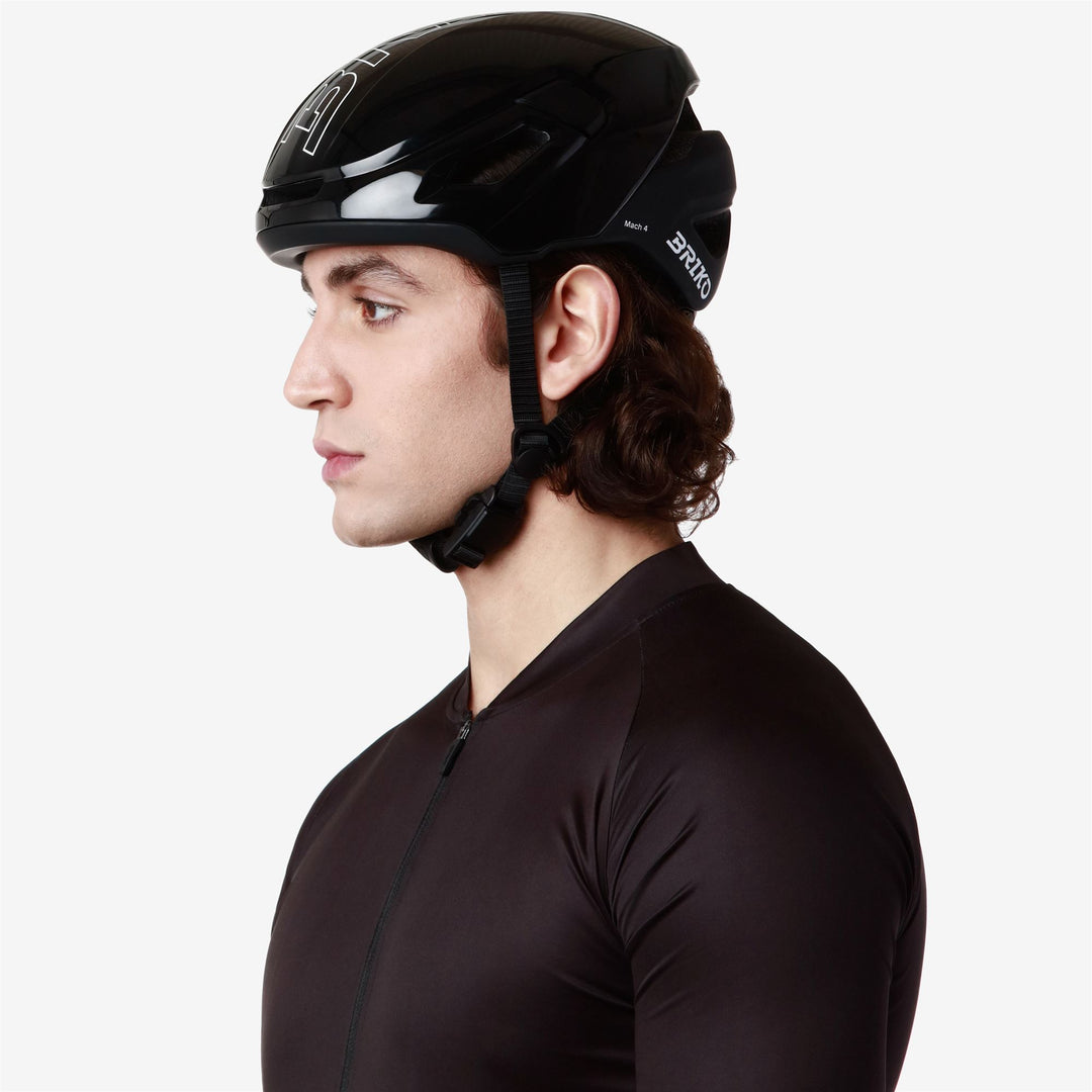 Unisex Black Cycling Helmet with Ventilation and Removable Padding main