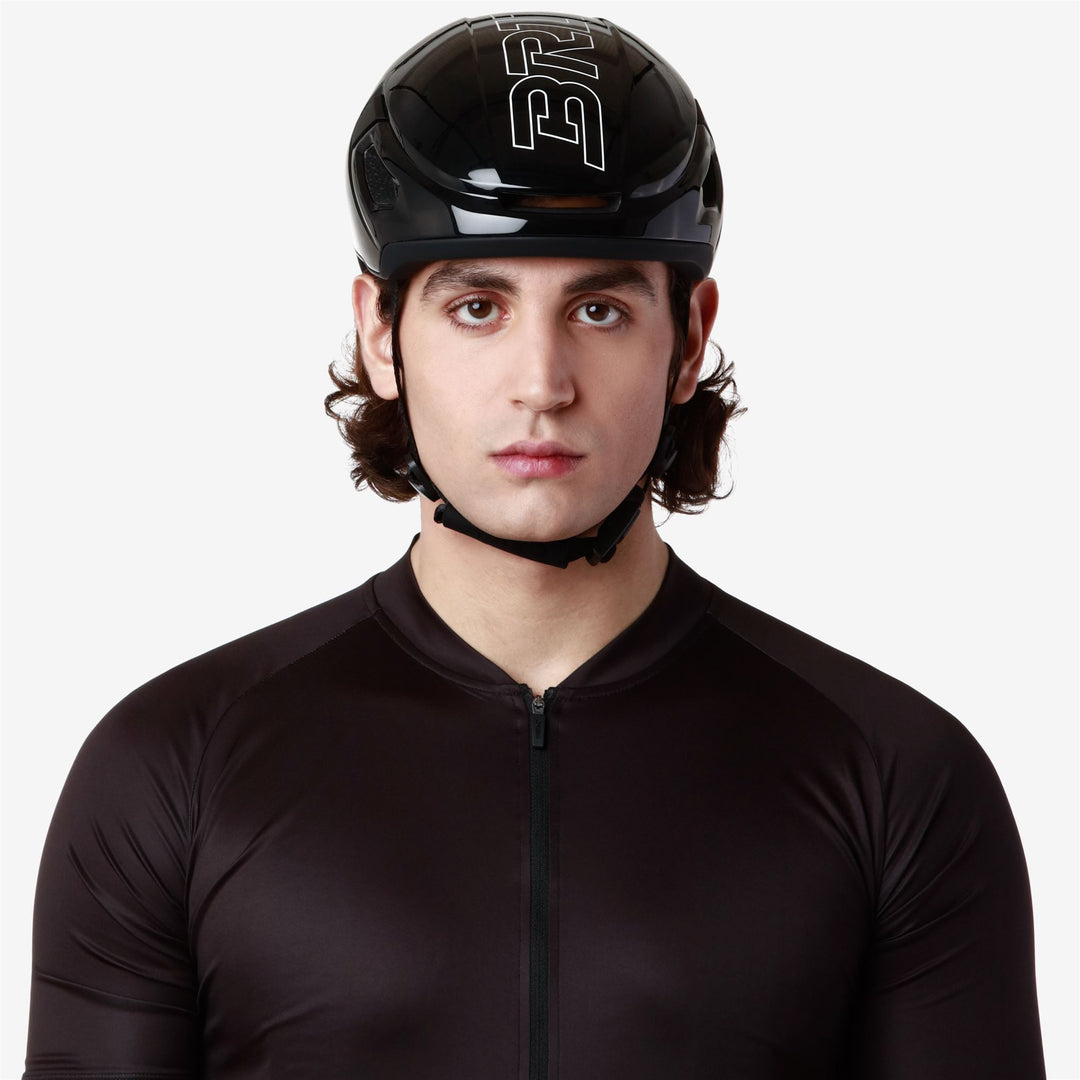 Unisex Black Cycling Helmet with Ventilation and Removable Padding main