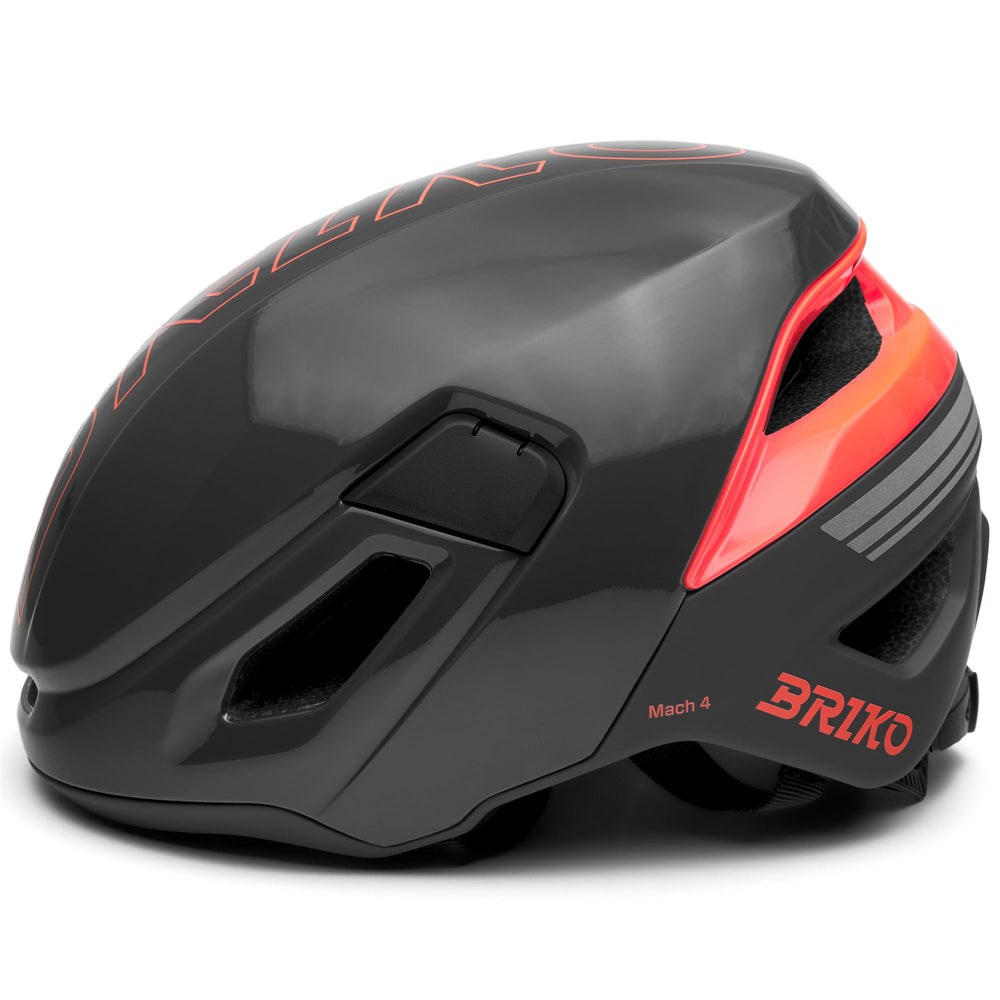 Unisex Grey and Neon Orange Cycling Helmet with Ventilation Features 02