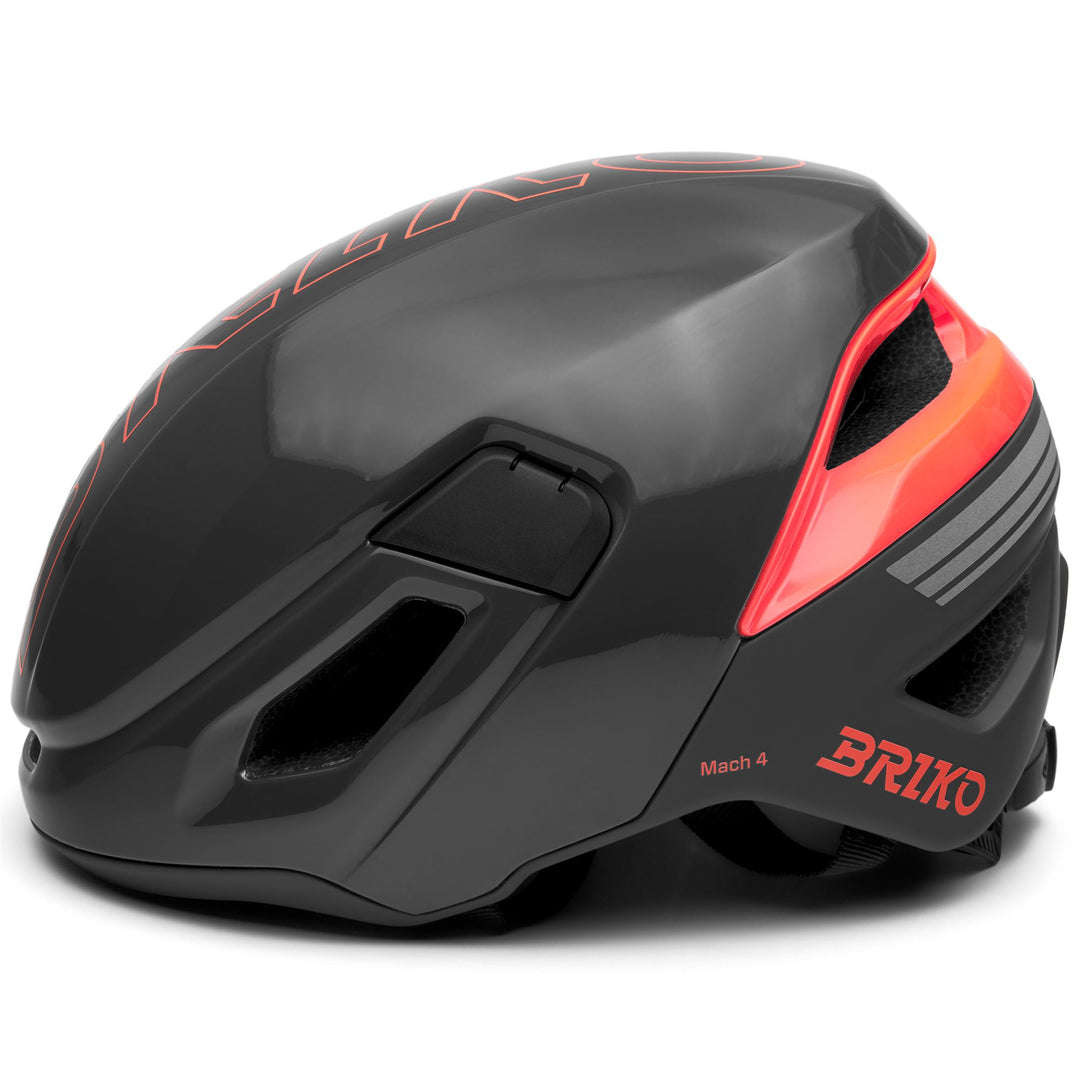 Unisex Grey and Neon Orange Cycling Helmet with Ventilation Features main