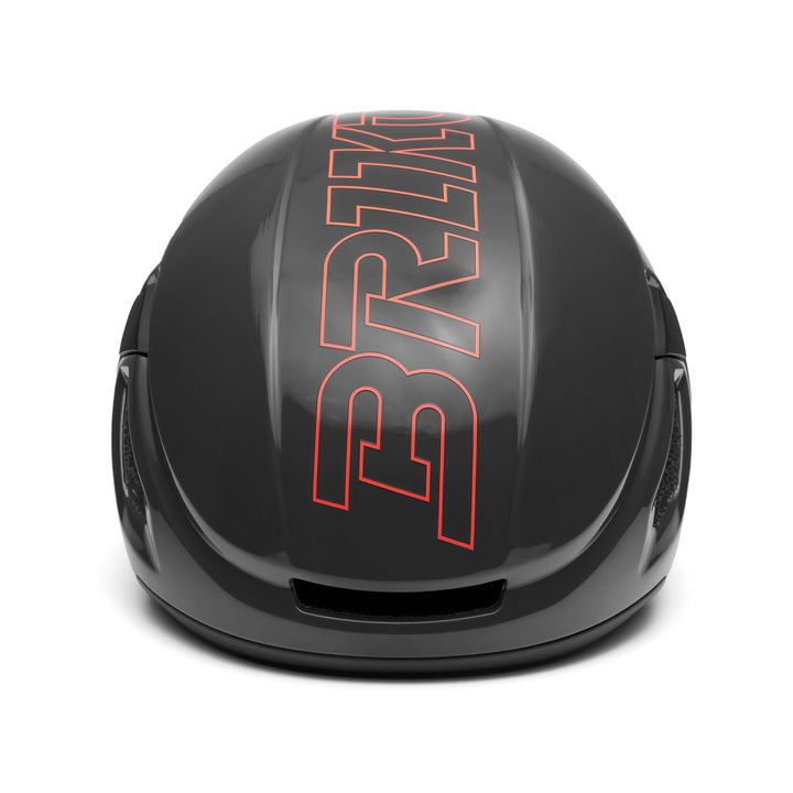 Unisex Grey and Neon Orange Cycling Helmet with Ventilation Features 3