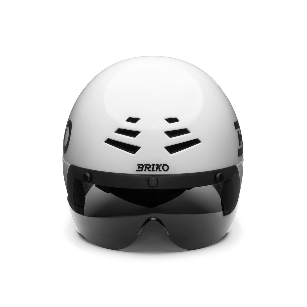 Casque de vélo unisexe blanc et noir avec visière main