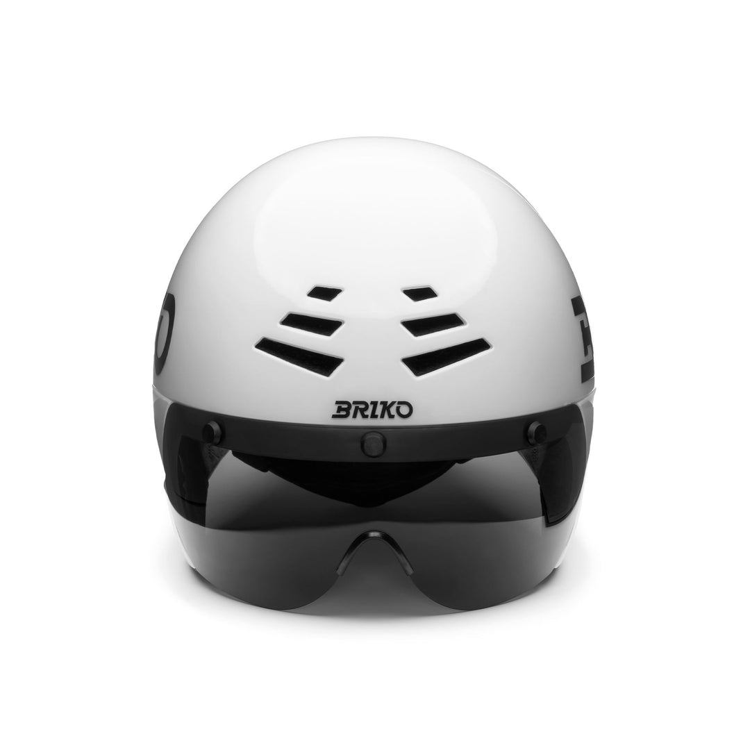 Helmets Unisex CRONOMETRO Helmet SHINY WHITE - BLACK Dressed Side (jpg Rgb)		
