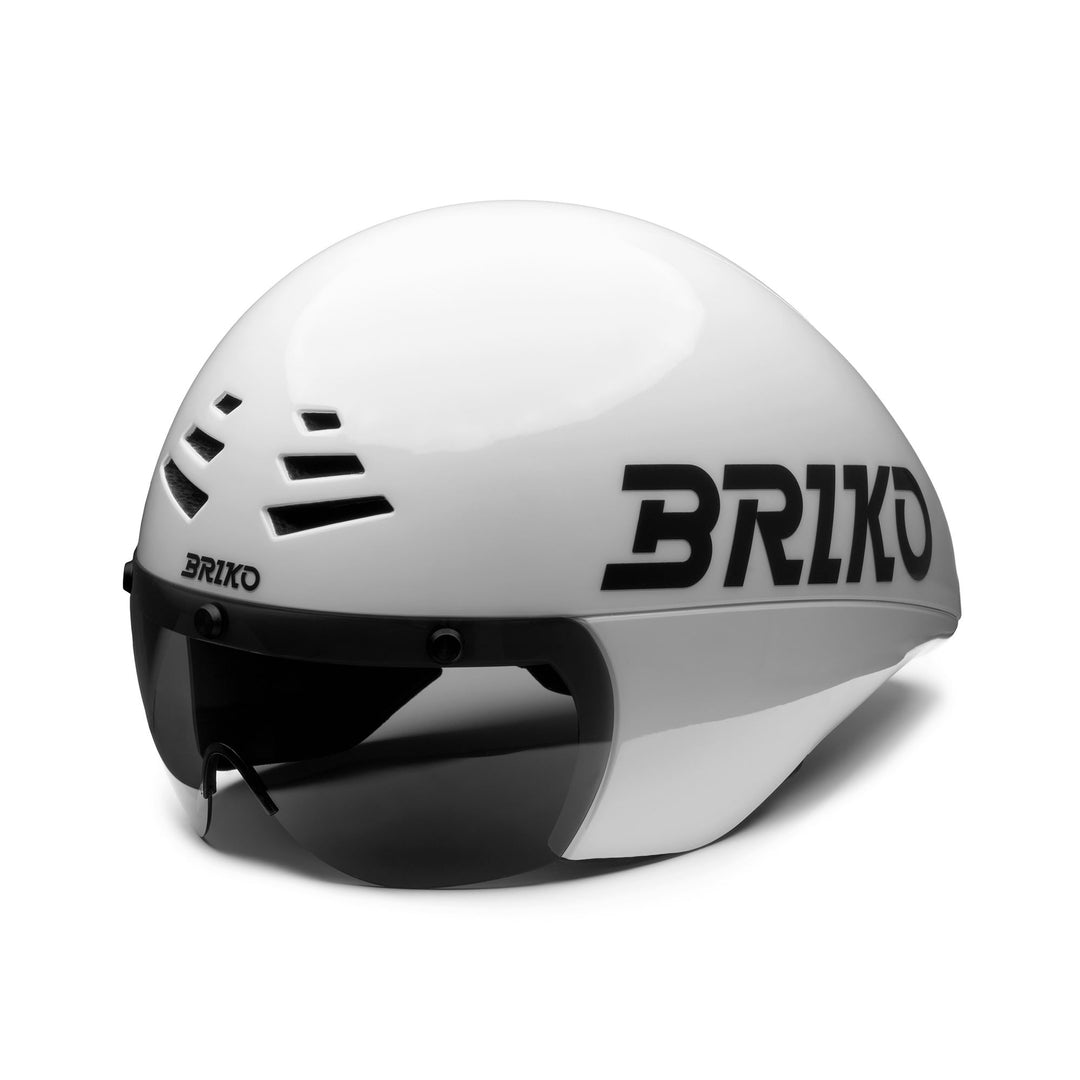 Casque de vélo unisexe blanc et noir avec visière 01