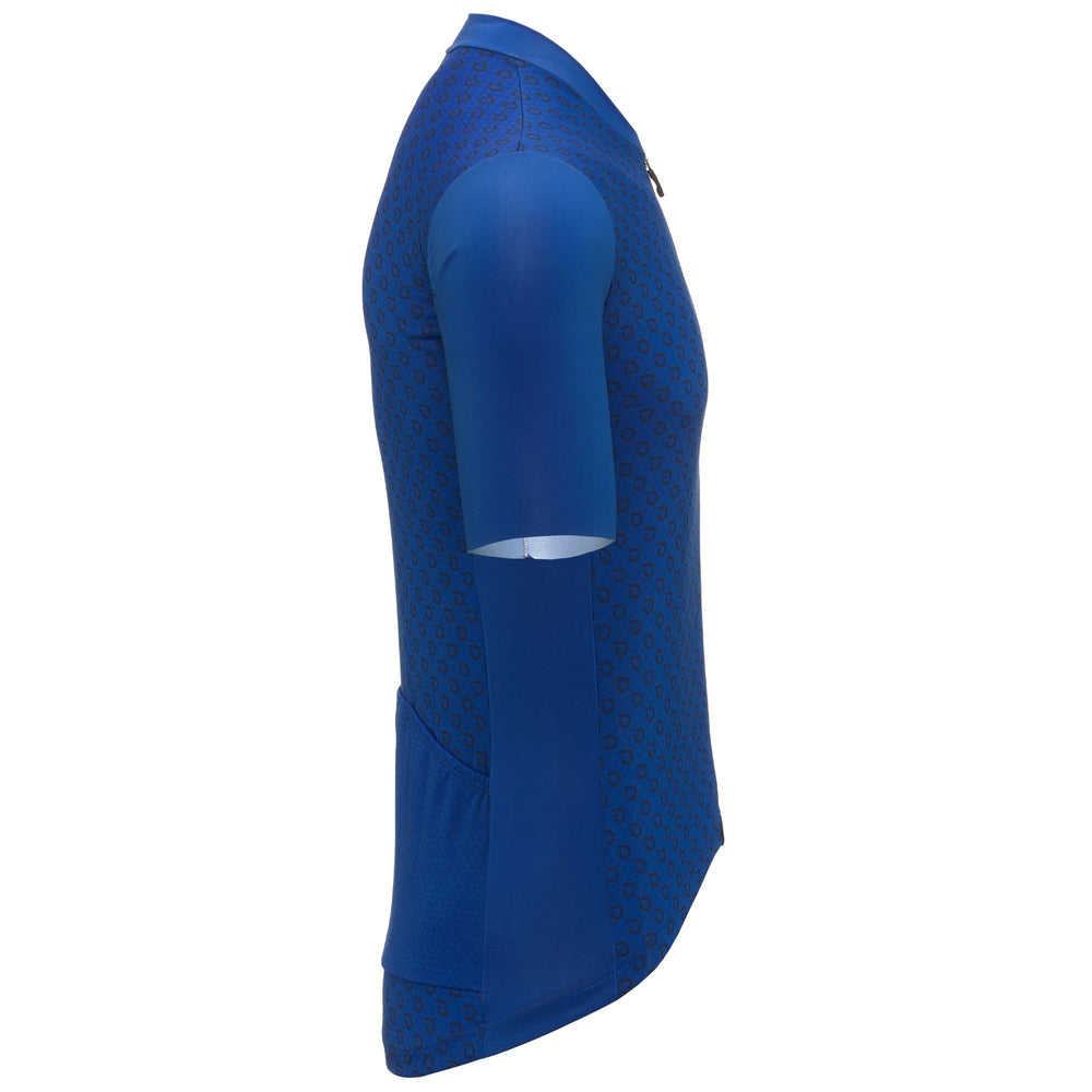 Maglia da ciclismo da uomo blu per ciclismo su strada 02